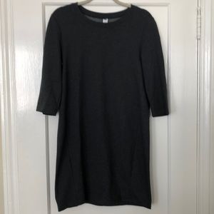 Old Navy grey, 3/4-sleeve cotton dress